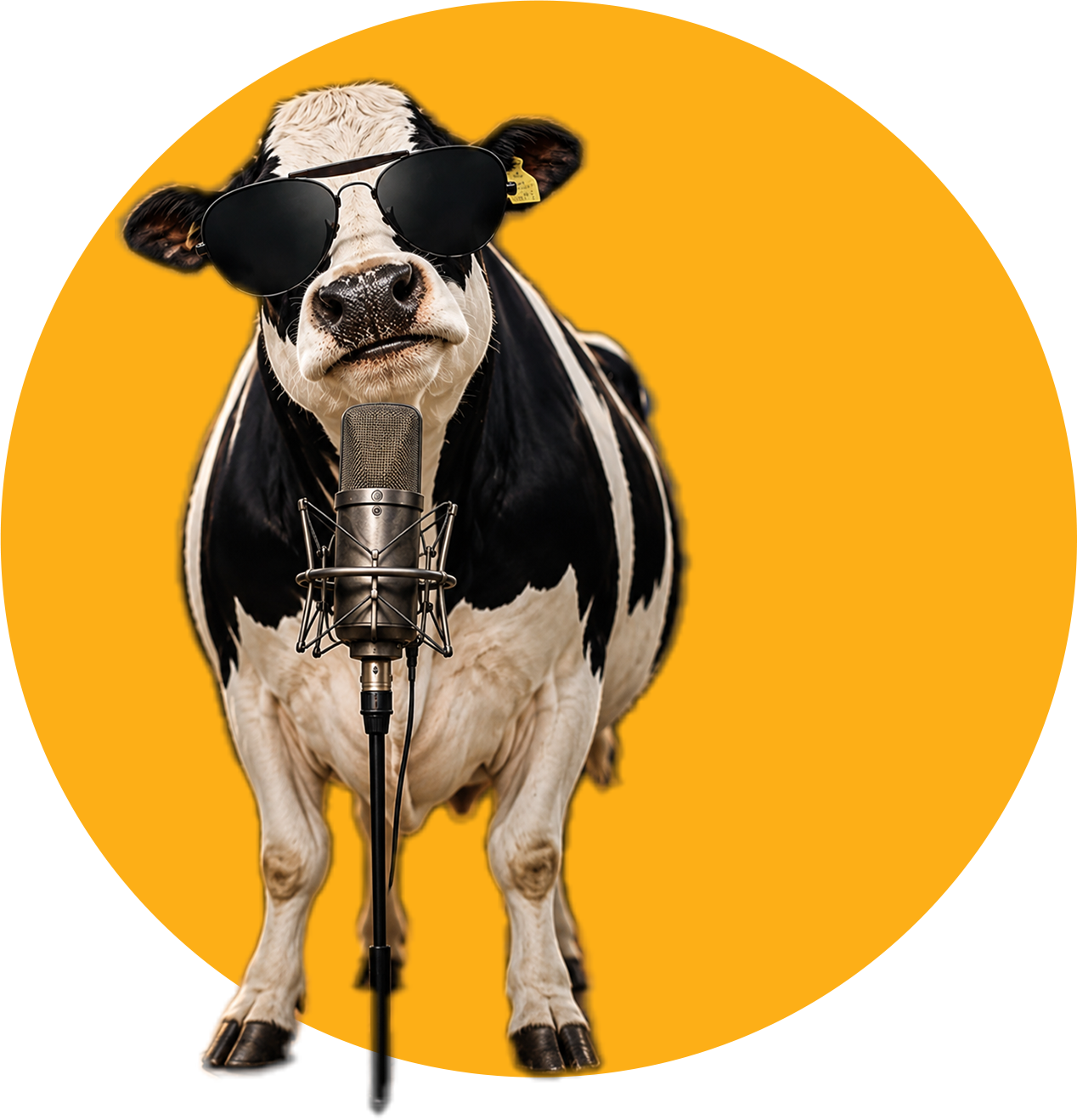 Sonai Rapping Cow Character