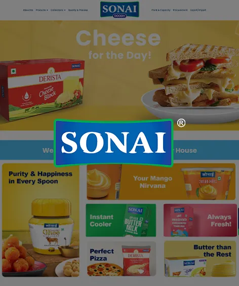 Sonai Dairy - Brand Website