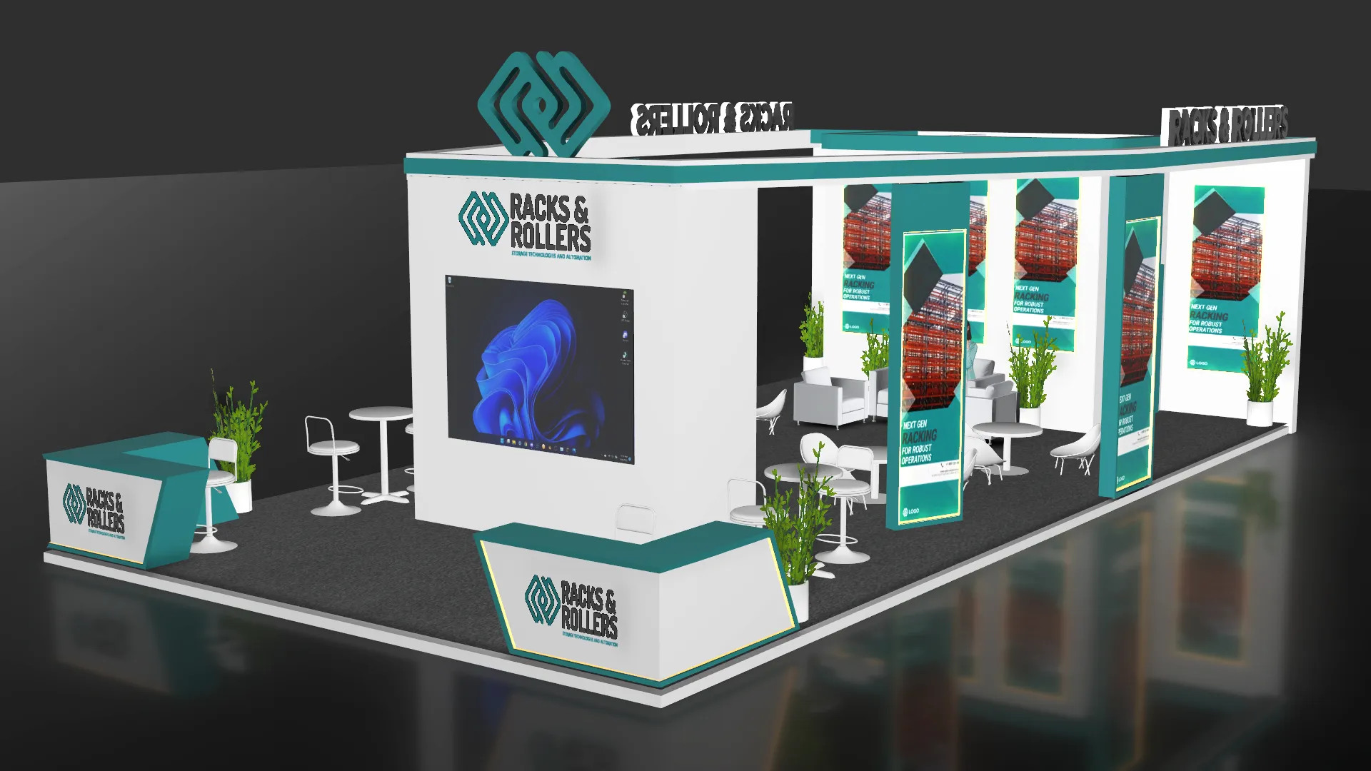 Racks N Rollers Exhibition Stall by Creative Garage